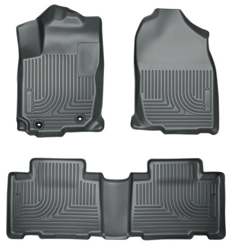 Husky Liners 2013 - 2017 Honda Accord WeatherBeater Black Front & 2nd Seat Floor Liners (4-Door Sedan Only)