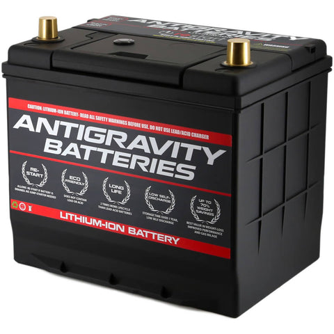 Antigravity Group 24 Lithium Car Battery w/Re-Start - 60 Amp hours Left Side Positive Terminal