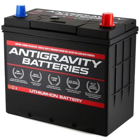 Antigravity Group 24R Lithium Car Battery w/Re-Start - 40 Amp hours, Positive Terminal on Right Side