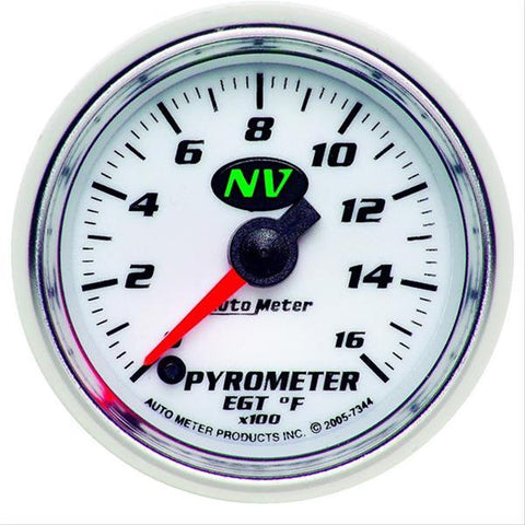 Autometer Pyrometer NV 52.4mm 0-1600 Deg F Advanced Digital Exhaust Gas Temperature