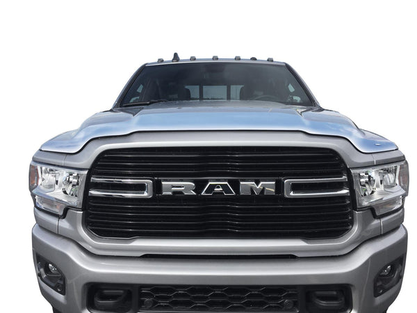 Husky Liners 2019 - 2024 RAM 2500/3500 (Excl. Sport/PWgn/Rebel Hoods) Aeroskin Hood Protector - Chrome