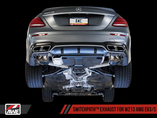 AWE Tuning Mercedes Benz W213 AMG E63/S Sedan/Wagon SwitchPath Exhaust System - for DPE Cars
