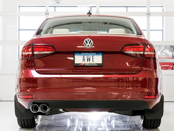 AWE Tuning 2016 - 2018 Volkswagen Jetta Mk6 1.4T Track Edition Exhaust - Chrome Silver Tips