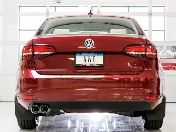 AWE Tuning 2016 - 2018 Volkswagen Jetta Mk6 1.4T Touring Edition Exhaust - Chrome Silver Tips