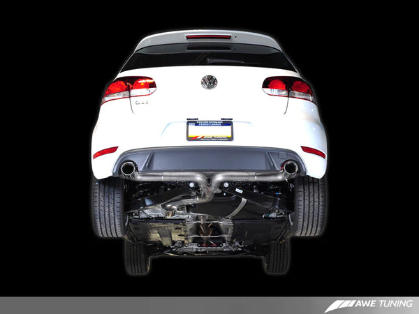 AWE Tuning Mk6 Golf GTI Performance Catback - Chrome Silver Round Tips