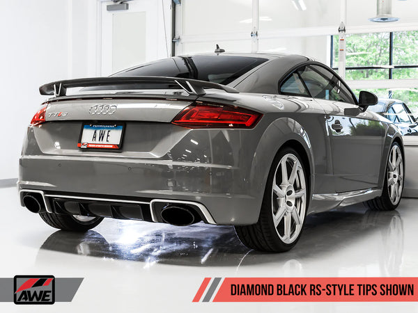 AWE Tuning 2018 - 2022 Audi TT RS 2.5L Turbo Coupe 8S/MK3 SwitchPath Exhaust w/Diamond Black RS-Style Tips