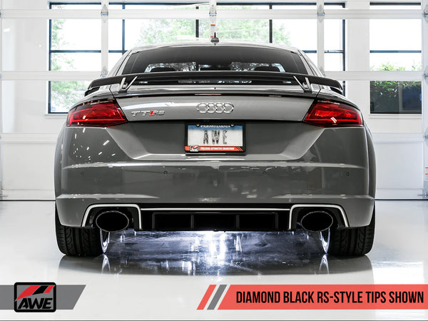 AWE Tuning 2018 - 2022 Audi TT RS 2.5L Turbo Coupe 8S/MK3 SwitchPath Exhaust w/Diamond Black RS-Style Tips