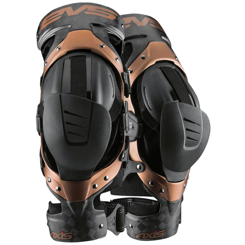 EVS Axis Pro Knee Brace Black/Copper Pair