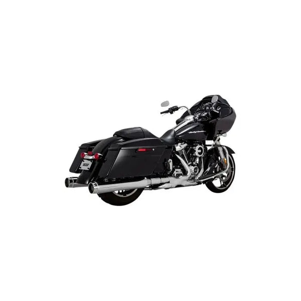 Vance & Hines Harley Davidson Touring Models 2017 - 2023 Torquer 450 Chrome Slip-On Exhaust