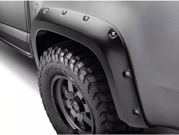 Bushwacker 2021 - 2022 Chevrolet Colorado (Ex ZR2) 61.7in Bed Fleetside FF Pocket Style Flares 4pc - Sm Bk