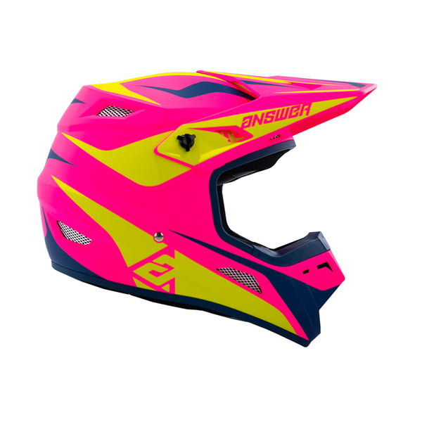 Answer 26 AR1 Mototown Helmet Matte Pink/Hyper Acid/Dark Blue