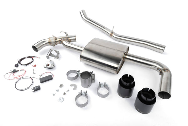 Dinan 2017-2024 Mini Cooper Clubman/Countryman S ALL4 (F54/F60) Valved Axleback Exhaust - Black Tips