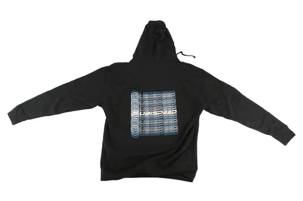 Subispeed Repeated Logo Hoodie Black Large