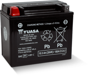 Yuasa YTX12 Maintenance Free AGM 12 Volt Battery