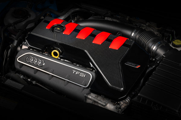 APR 2017 - 2026 Audi RS3 / 2018 - 2022 TTRS Engine Cover Gloss - Carbon Fiber Twill