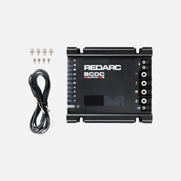REDARC BCDC Classic 50A In-Vehicle DC Battery Charger w/MPPT Solar Control & Smart Battery Monitor