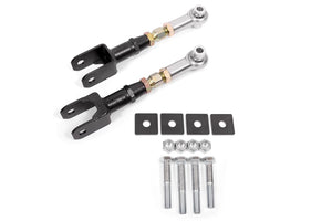 BMR 2015 - 2023 S550 Mustang Rear On-Car Adj. Rod Ends Toe Rods - Black Hammertone