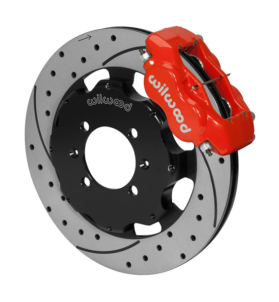 Wilwood Forged Dynalite Front Hat Big Brake Kit 12.19in Drilled Red 2016 - 2023 Mazda MX5 Miata w/ Lines