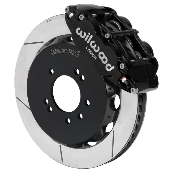 Wilwood 89-98 Nissan 240SX/89-94 Skyline R34 /90-96 300ZX Superlite 6R Fr BBK w/ 12.88in SLT Rotors - Blk