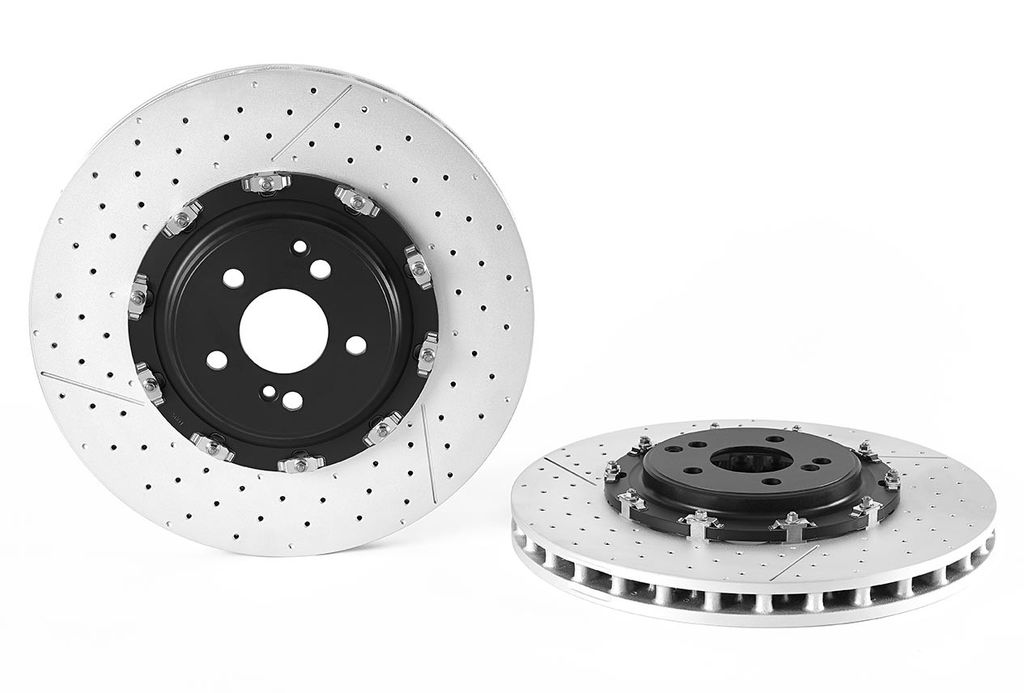 Brembo 2016 - 2021 Mercedes AMG GT / 2020 AMG GT R / 2009 - 2012 SL63 / 2011 - 2015 SLS Front Premium OE Equivalent Rotor