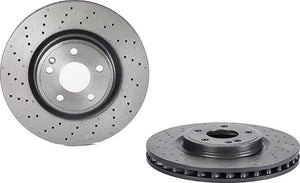 Brembo 2008 - 2015 Mercedes C350 / 2014 - 2016 E250 / 2010 - 2016 E350 / 2013 - 2017 E400 Front Premium UV Coated OE Equivalent Rotor