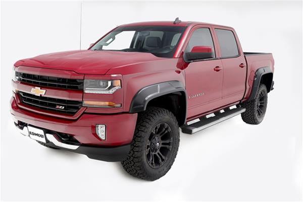 Husky Liners 2014 - 2018 Chevrolet Silverado 1500 FS 69.3in Bed DRT Style Fender Flares (Smooth) 4pc - Black