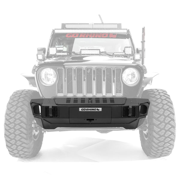Go Rhino 2007 + Jeep Wrangler JL/JLU/JK/JKU/Gladiator JT Trailline Front Stubby Bumper