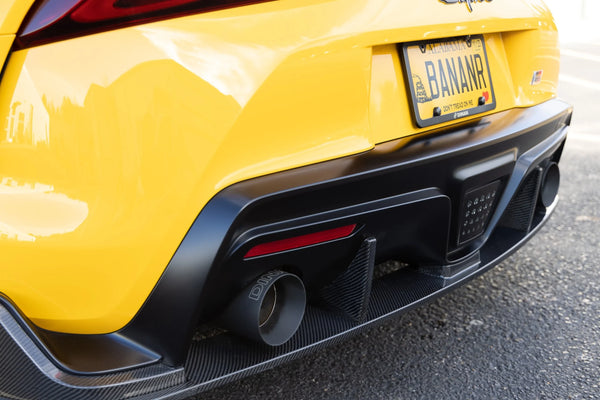 Dinan 2020-2026 Toyota GR Supra (A90/A91) 3.0T Valved Catback Exhaust System - Black Tips