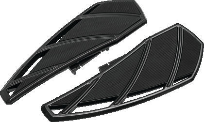 Kuryakyn Black Phantom Driver Floorboards - 5795 for 2018-2021 Harley-Davidson Softail Motorcycles