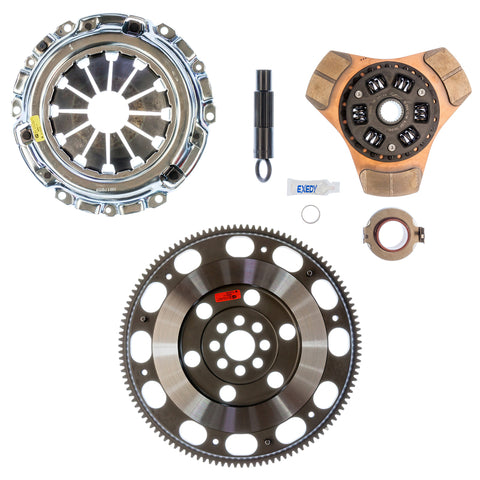 Exedy 2002-2006 Acura RSX / 2002 - 2005 / 2012- 2015 Honda Civic Stage 2 Cerametallic Clutch Thick Disc Incl. HF02 Lightweight FW