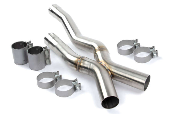 Dinan 2020-2025 BMW X3 M / X4 M (F97/F98) Resonator Delete Kit - 2.75in - Stainless Steel