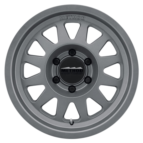 Method MR704 17x8.5 0mm Offset 6x5.5 6x139.7 106.25mm CB Matte Titanium Wheel