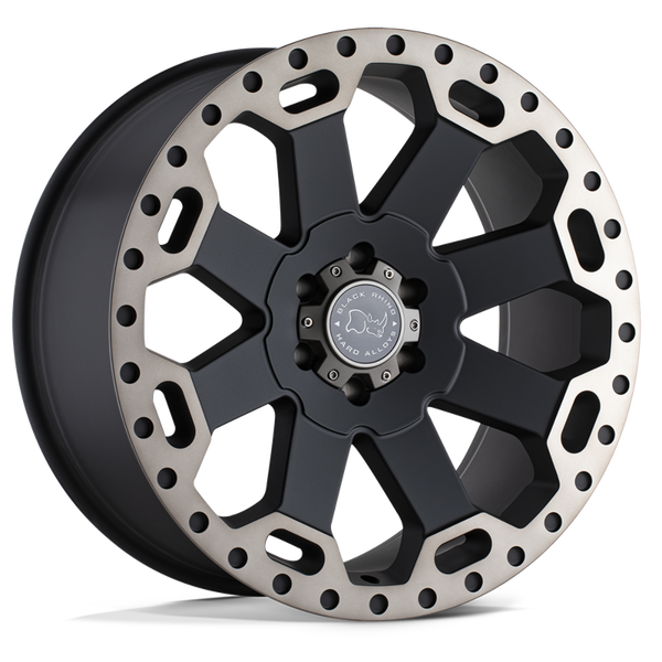 Black Rhino WARLORD Matte Black W/ Mach Dark Tint 20x9 -12 5x127mm 71.5mm