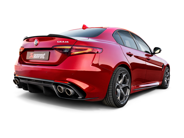 Akrapovic 2016 - 2020 Alfa Romeo Giulia Quadrifoglio Evolution Line Cat Back (Titanium) w/Link Pipes