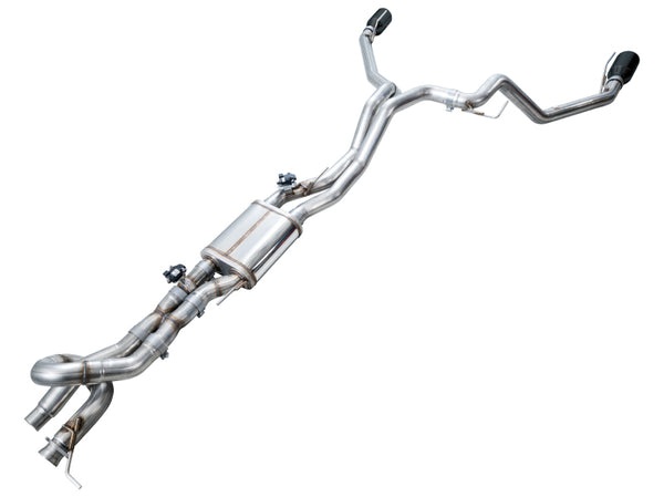 AWE 2024+ Ford Ranger Raptor 3.0L Switchpath Cat-Back Exhaust - Diamond Black Tips