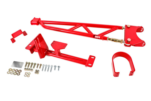 BMR 93-02 F-Body Camaro / Firebird w/ DSL Torque Arm Tunnel Mount (For Stock Exhaust) - Red / Black