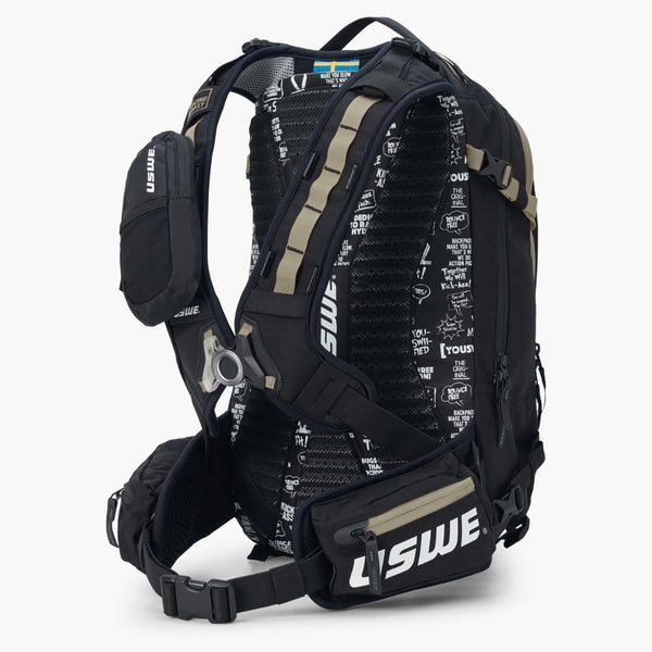 USWE Core Dirt Biking Daypack 16L - Black/Mudgreen