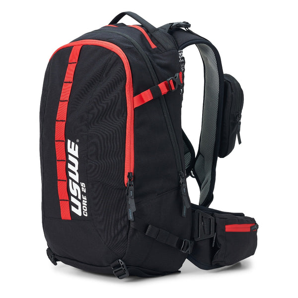 USWE Core Dirt Biking Daypack 25L - Black/USWE Red