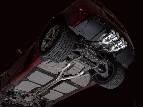 AWE Track Edition Axleback Exhaust for C6 Chevrolet Corvette 6.2L (2009-2013) - Chrome Silver Tips