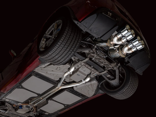 AWE Touring Edition Axleback Exhaust for C6 Chevrolet Corvette 6.0L (2005-2007) and 6.2L (2008) - Chrome Silver Tips