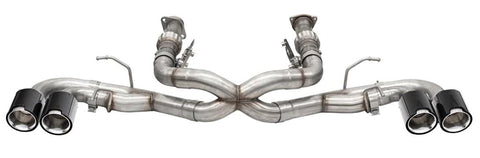 Corsa 2020 + Chevrolet Corvette C8 3in Xtreme Cat-Back Exhaust w/4.5in Carbon Fiber Polished Tips