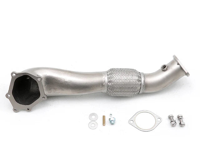 CP-E QKspl Cast Bellmouth Downpipe Mitsubishi Evo X 2008-2015