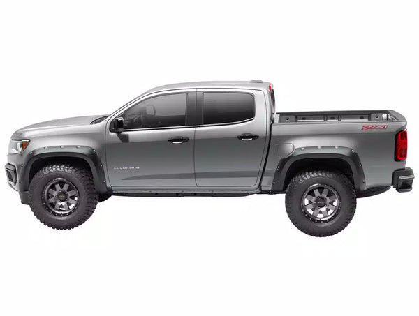 Bushwacker 2021 - 2022 Chevrolet Colorado (Ex ZR2) 61.7in Bed Fleetside FF Pocket Style Flares 4pc - Sm Bk