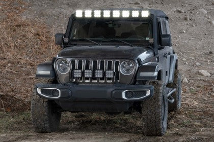 Diode Dynamics Jeep Wrangler 2018+ JL / 2020+ Gladiator SS5 Pro CrossLink Windshield - White Combo Lightbar Kit