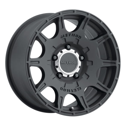 Method MR308 Roost 17x8.5 0mm Offset 5x5 5x127 71.5mm CB Matte Black Wheel