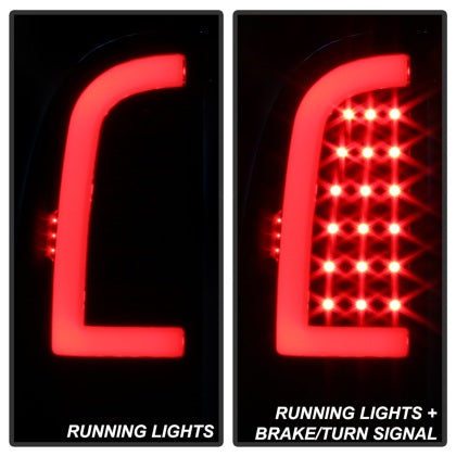 xTune 2005 - 2015 Toyota Tacoma (Excl LED Tail Lights) LED Tail Lights - Blk Smk (ALT-ON-TT05-LBLED-BSM)