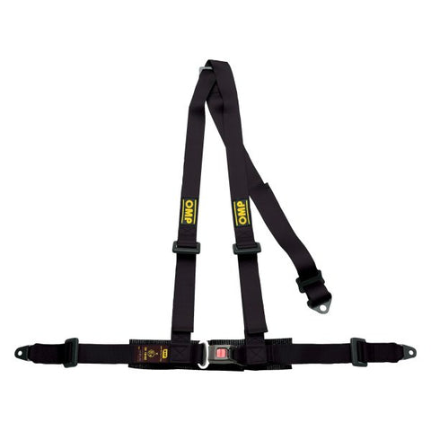 OMP 3 Point Road Series Racing Harness - Black