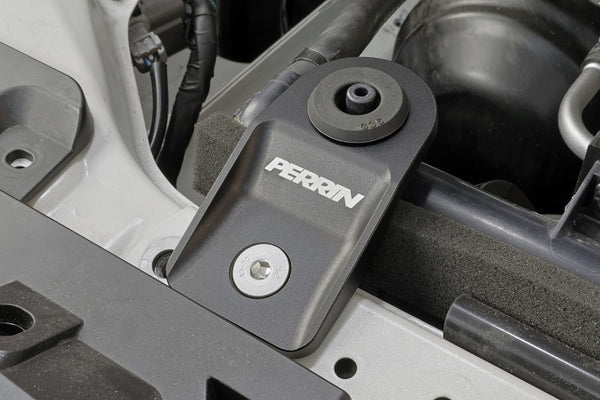 PERRIN 2008 - 2014 Subaru WRX/STI / 2008 - 2011 Impreza / 2008 - 2010 Outback Upper Radiator Bracket Set - Black