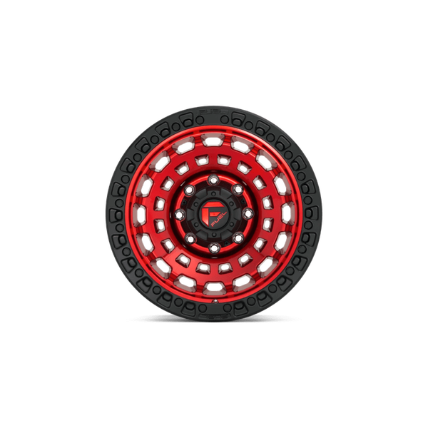 Fuel Offroad D632 ZEPHYR Candy Red Black Bead Ring 17x9 -12 8x170mm 125.1mm