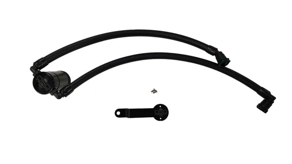 J&L 2019 - 2025 Dodge Ram 1500 3.6L PCV Side Oil Separator 3.0 - Clear / Black